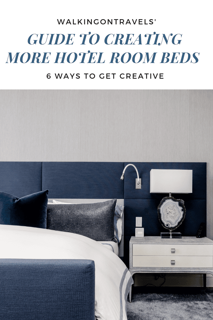 How to Create More Hotel Room Beds when you are traveling with kids. Toddler beds, baby travel cribs, traveling with teens and tweens, and traveling with kids who just can't stand to share a bed happens to anyone with more than one child. It's time to save a little travel money, get creative, and find more space in the hotel room you just booked #familytravel #travel #hoteltravel #travelwithkids #familyvacation #parentinghacks #parentingtips