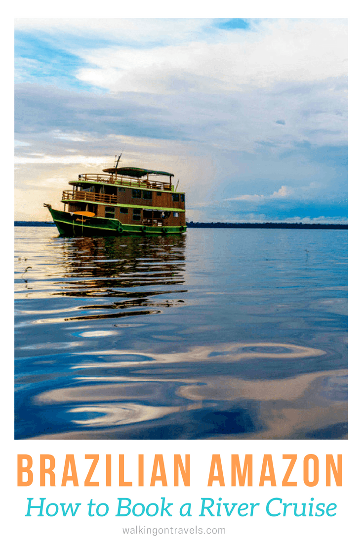 Book a trip to Brazil on a river boat to see animals in the wild, meet local communities living along the Rio Negro, take a truly unplugged vacation, and reconnect as a family in the wilds of Brazil on a river cruise. #brazil #rivercruise #rionegro #familytravel