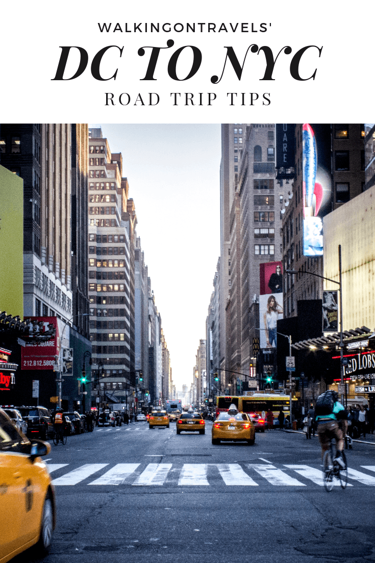 Washington DC to NYC Road Trip Tips: Grab the best road trip playlist tips, road trip snacks, great rest stops along I-95 and ways to survive this journey, whether it is your first or 50th trip up the East Coast. #washingtondc #nyc #roadtriptips
