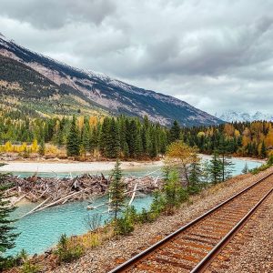 Rocky Mountaineer through the Canadian Rockies on a train trip